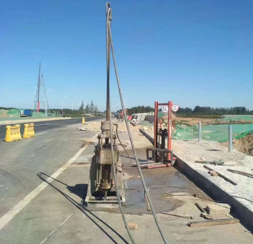 静海公路高聚物注浆加固